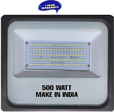 DIKANSHA WATT 500 LED Outdoor Flood Light, Cool Day White-Pack of 1 Gate Light Outdoor Lamp(White)