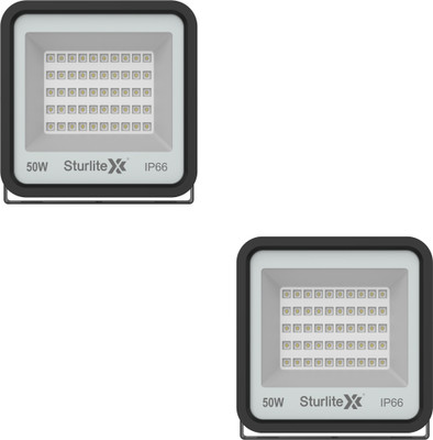Sturlite Allumer 50 W LED Flood Light - (Pack of 2) (L-G-0180-50W) Flood Light Outdoor Lamp(Black)