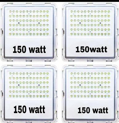 MG GOLD ® 150 Watt Ultra Thin Slim Lans Ip66 LED Flood Outdoor Light Cool White Waterproof-(Pack of 4) Flood Light Outdoor Lamp(White)