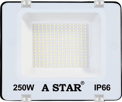 spark world A Star 250 Watts Ultra Thin Slim Ip66 LED Flood Outdoor Light Cool White Waterproof Flood Light Outdoor Lamp(White)