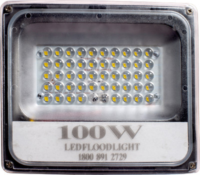 PE 100W LENS Halogen 01 Flood Light Outdoor Lamp(White)