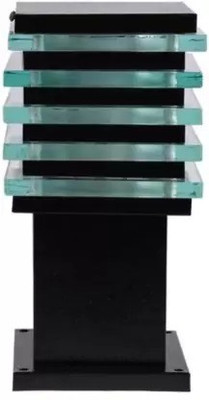 DENICRAAS ICE CUBE BLACK BULBNOT 1P Gate Light Outdoor Lamp(Black)