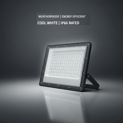 elon musk 50W STREET LIGHT Lens Model IP66 Rated Waterproof Pack of 1 (Cool White Flood Light Outdoor Lamp Flood Light Outdoor Lamp(Black)