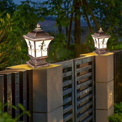 KINIS KIN- 2624 G/L, PACK OF 2 Gate Light Outdoor Lamp(Gold)