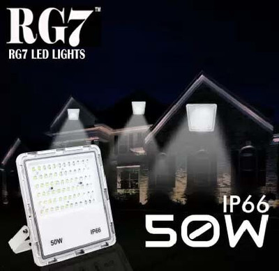 spark world LENS Model Havy Duty IP65 50 Watts Flood Light Outdoor Lamp(White)