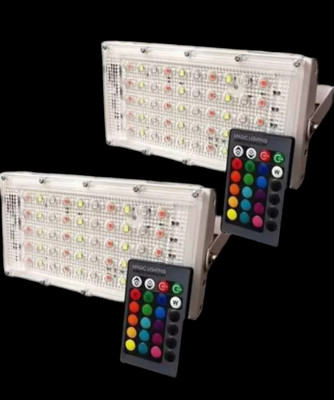ZESTRUM MULTIFLOOD_2QTY_101 Flood Light Outdoor Lamp(Multicolor)
