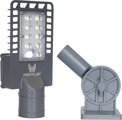 Mike Miller 50 Watts Lens Led Street Light With Wall Mount Stand Waterproof 140 R Watt Lumens With 2 Year Warranty | Pack Of 2 Street Light Outdoor Lamp(White)
