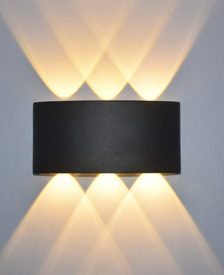 LiteMart LED 12 Watt UPDOWN Lighter 12W 3 Beam of Light UP and 3 Beam of Light Down Post Light Outdoor Lamp(Yellow)