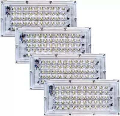 spark world 50 Watts flood light (Pack of 4) Flood Light Outdoor Lamp(White)