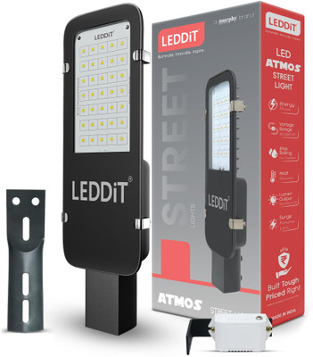 LEDDIT Atmos LED 30W Waterproof with Auto On/Off Day Night Light Sensor Street Light : Pack of 1 (Cool White) Street Light Outdoor Lamp(White)