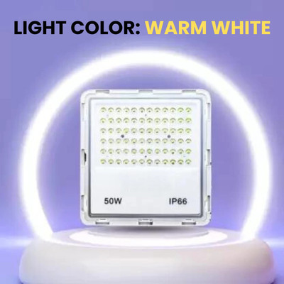 spark world IP66 50 Watts Flood Light Flood Light Outdoor Lamp(Yellow)