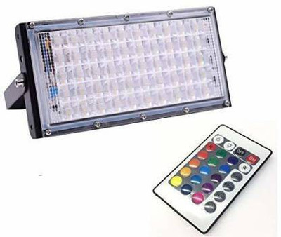 NIHAKA Outdoor Light Cool RGB Waterproof Brick/Flood Light - 50W Pack of 1 b Flood Light Outdoor Lamp(Multicolor)