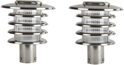 GAUVIK GAU-MAGIC GATE LIGHT, PACK OF 2 Gate Light Outdoor Lamp(Silver)