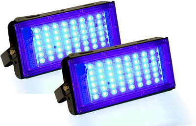 spark world BLUE LED Flood Light (50 Watt) (Pack of 2) Flood Light Outdoor Lamp(Blue)