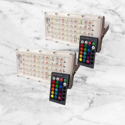 ZESTRUM MULTIFLOOD_2QTY_129 Flood Light Outdoor Lamp(Multicolor)