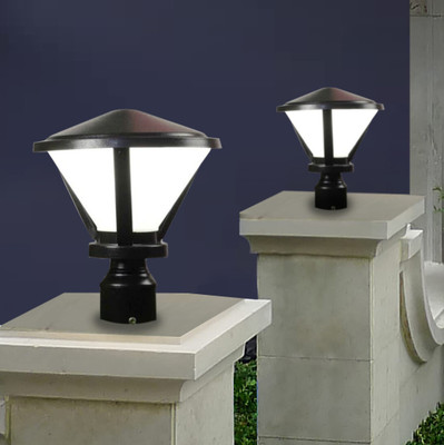 GAUVIK GAU-BLACK GLX G/L, PACK OF 2 Gate Light Outdoor Lamp(Black)