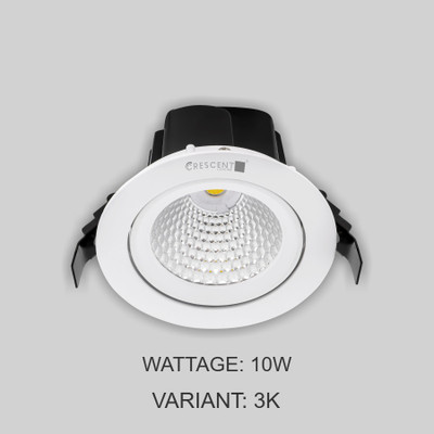 Crescent Lighting CRC10B-10W-RO-3K Post Light Outdoor Lamp(Black)