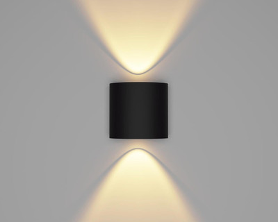 BellGrey 2 Way LED Indoor & Outdoor Lamp Up/Down Right/Left Elevation Light Rustproof & Waterproof Aluminum Body Black (Warm White) Post Light Outdoor Lamp(Yellow)