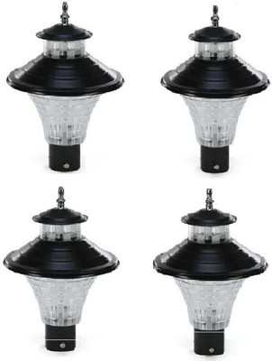 Whiteray GL_Jalwa_BLACK_4P Gate Light Outdoor Lamp(Black)