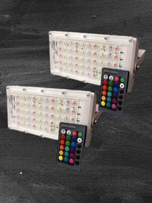 ZESTRUM MULTIFLOOD_2QTY_139 Flood Light Outdoor Lamp(Multicolor)