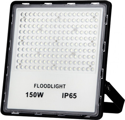 BLEXO 150 Watt Ultra Thin Slim IP66 Lens LED Waterproof (Pack of 1) Flood Light Outdoor Lamp(White)