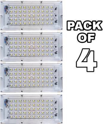 spark world Flood light extra 50 Watt LED light pack of 4 Flood Light Outdoor Lamp(White)