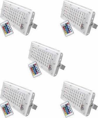 NIHAKA Flood Light/Brick Light, Outdoor Lamp AC Brick Light 50w-Multicolor Pack of 5 Flood Light Outdoor Lamp(Multicolor)