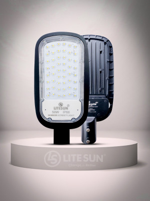 LiteSun ANRST-50W Post Light Outdoor Lamp(Black)