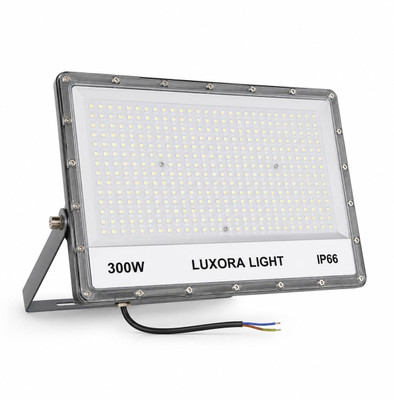 REDMELLON LIGHT 300 Watt LED Flood Light IP66 Waterproof Super Bright Outdoor Light Cool White Flood Light Outdoor Lamp(White)