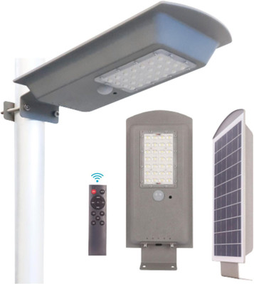 Homehop Solar 80W LED Outdoor Automatic Motion Sensor Street Model Lamp Design Warm Lights For Home Garden Waterproof Decoration Wall lighting Post Light Outdoor Lamp(Grey)