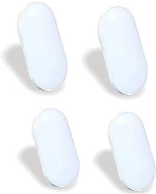SEETASTIC 9W LED Oval Shape Outdoor Bulkhead pack of 4@1 Gate Light Outdoor Lamp(White)