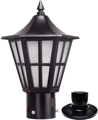 G CHHARIYA TRADERS GATE LIGHT FOR HOME GATE WATERPROOF PACK OF 1 BASE FREE Gate Light Outdoor Lamp(Black)