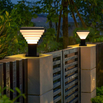 GAUVIK GAU- BLACK DELUXE G/L, PACK OF 2 Gate Light Outdoor Lamp(Black, White)