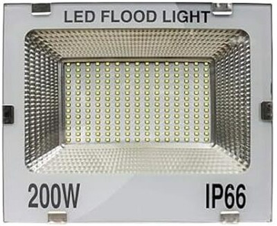 RTC LIGHT 200 wattIP66/65 (White Glass) led Flood Light Outdoor Waterproof Outdoor Lights Colour White Light-200 watt (Pack of 1) Flood Light Outdoor Lamp(White)
