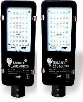 SMART 50watt LED Street Light - Pack of 2 Flood Light Outdoor Lamp(White)