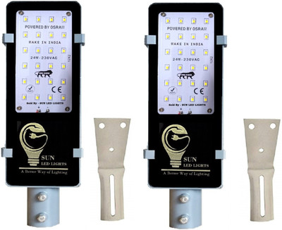 suncircuit 24watt SL Pack of -2 Flood Light Outdoor Lamp(Brown, Grey)