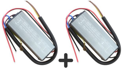Power Plus 50w 750mA LED Driver Power Supply IP66 waterproof with 6KVA surge protection - Pack of 2 pcs for flood light & Street Light Outdoor Lamp(Grey)