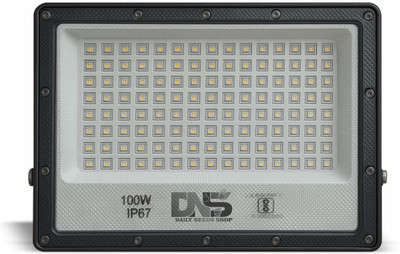 Daily Needs Shop 100W Lens Flood Light With Extension Bracket 120 Bright SMD Light IP67 Waterproof Flood Light Outdoor Lamp(White)