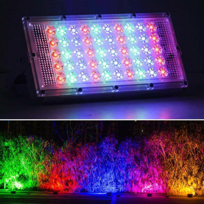 Flysmart Party Light - 50W RGB LED Brick Light Remote IP65 LED Flood Light Flood Light Outdoor Lamp(Multicolor)