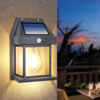 BAWALY Emergancy Outdoor Motion Sensor Solar Light For Security Garden,Home,Rastrurant Solar Light Set(Wall Mounted Pack of 1)