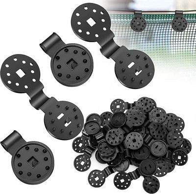 Aurum Aura Shade Cloth Clips Heavy Duty Lock Grip Clip - Anti Bird Netting Shade Cloth Clip Plastic Cloth Clips(Black Pack of 30)