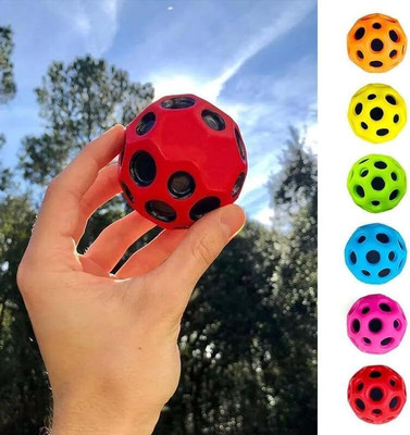 Omiyage Super Bouncy Moon Ball (Random Color) - Fun for All Ages Foam Ball(Standard, Pack of 1, Multicolor)