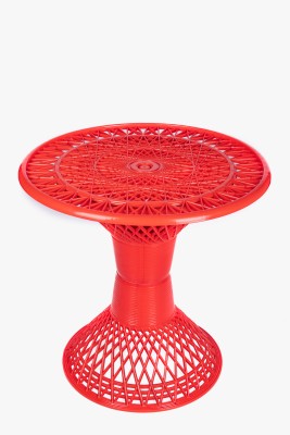 MG TABLECRAFT Plastic Outdoor Table(Finish Color - Red, DIY(Do-It-Yourself))