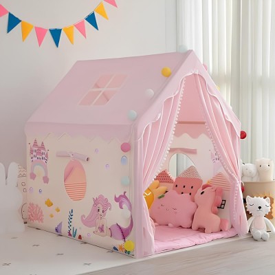 HOUSE OF COMMON Play Tent House,for 3-13 Year Old Girls and Boys.(Pink)