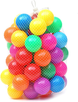 ZESTHOME Plastic Pool Balls for Kids (pack of 25) Colorful Soft Plastic Play Balls(Multicolor)