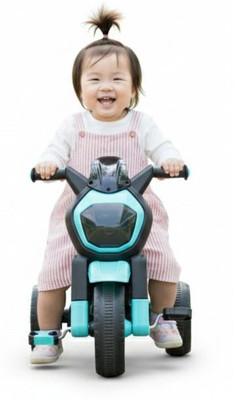 TOYPROFESSOR Bike Pedal Tricycle for Kids Toddler Trike Headlight, Music Tricycle(Green)