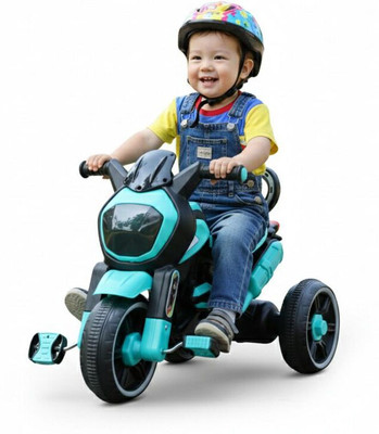 TOYPROFESSOR Kids Ride-on Trike for Kids with Musical Horn and Lights 1-5 Years Tricycle(Green)