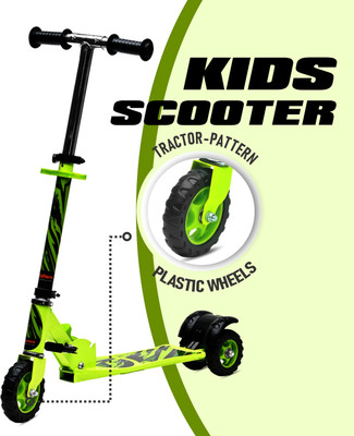 Toysphere PREMIUM KIDS SCOOTER | MULTIPLE LEVEL HEIGHT ADJUSTMENTS(Green)