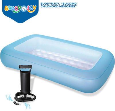 Buddynjoy Inflatable Swimming Pool for Kids with Air Pump , Kids Bath Tub and Water Pool Inflatable Swimming Pool(Blue)