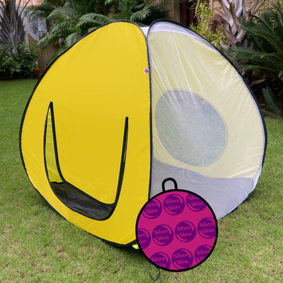 SILVER SHINE Play House Foldable One Side Round Outdoor & Indoor For Kids(Grey, Yellow)